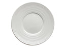 Winco Bright White Zendo Porcelain Round Plate