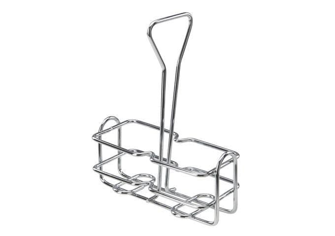 Winco Chrome-Plated Cruet Rack for 6 oz Oil/Vinegar Bottles