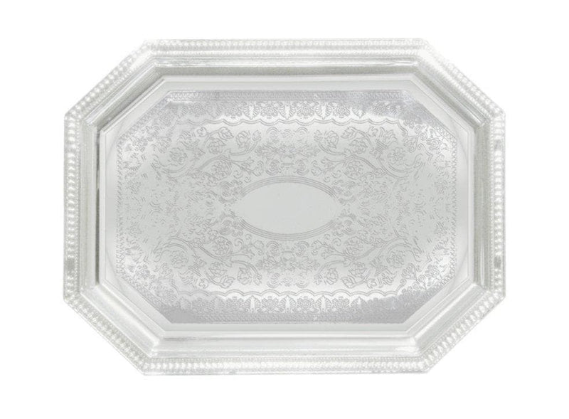 Winco Chrome-Plated Serving Tray - Various Shapes/Sizes