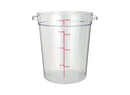 Winco Clear Polycarbonate Round Storage Container - Various Sizes