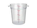 Winco Clear Polycarbonate Round Storage Container - Various Sizes