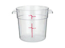 Winco Clear Polycarbonate Round Storage Container - Various Sizes