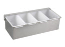Winco Condiment Holder With Stainless Steel Base - Various Sizes