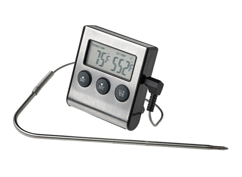 Winco Digital Roasting Thermometer With Timer And Probe