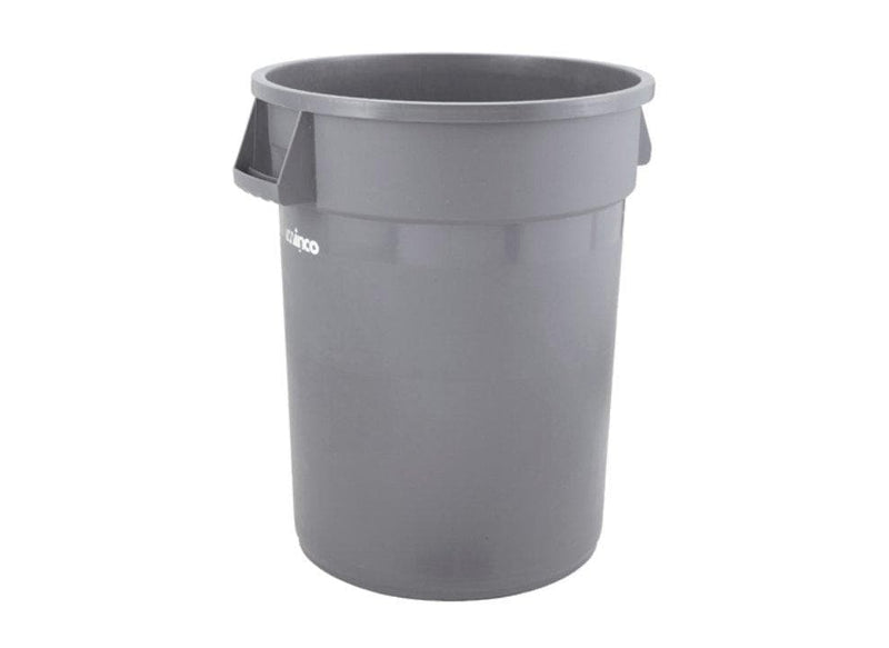 Winco Gray Round Trash Bin