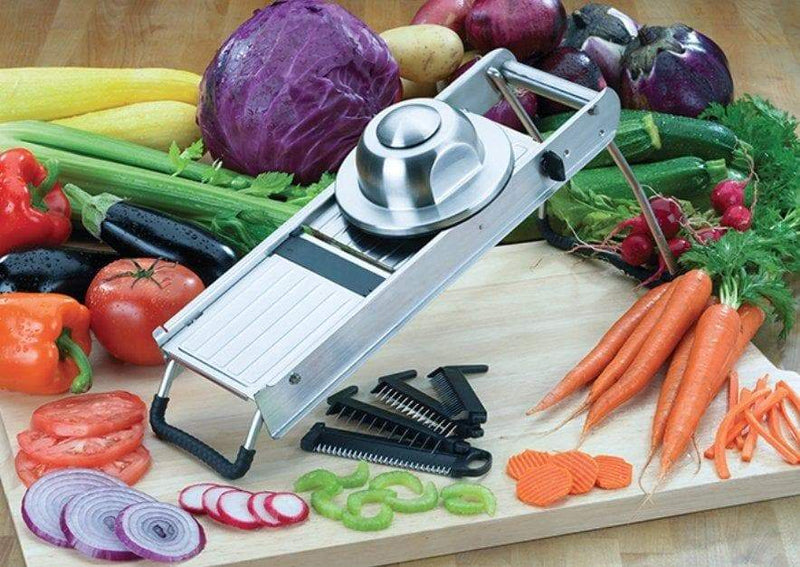 Winco MDL-18 Mandoline Slicer Set With Built-In Blades