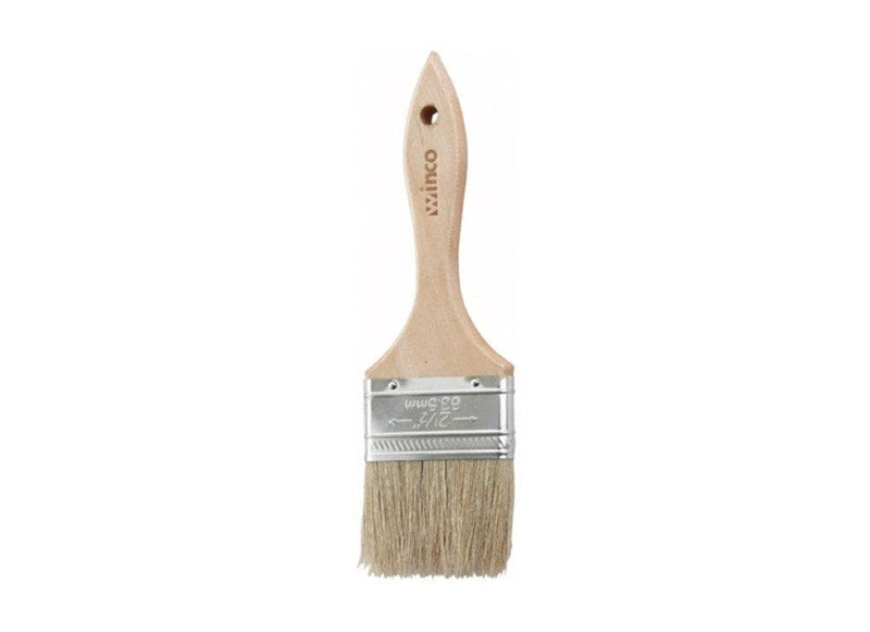 Winco Metal Boar Bristle Pastry/Basting Brush - Various Sizes