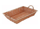 Winco Natural Woven Rectangle Basket With Handles - Various Sizes