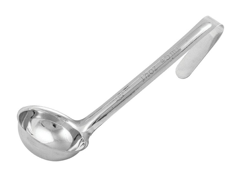 Winco One-Piece Stainless Steel Ladle With 6″ Handle - Various Sizes