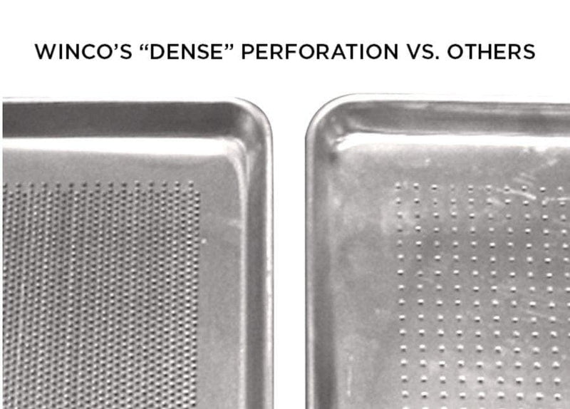 Winco Perforated 18 Gauge Aluminum Sheet Pan - Various Sizes