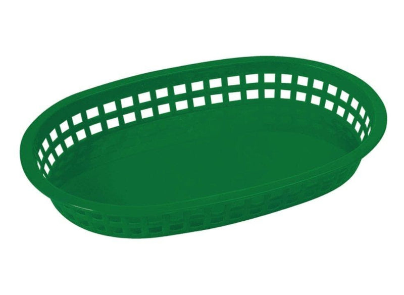 Winco Shallow Oval Platter Baskets (Pack of 12) - Various Colours