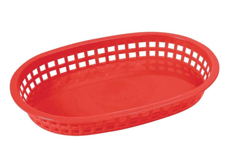 Winco Shallow Oval Platter Baskets (Pack of 12) - Various Colours