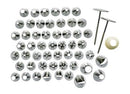 Winco Stainless Steel Cake Decorating Set - 52 Piece Set