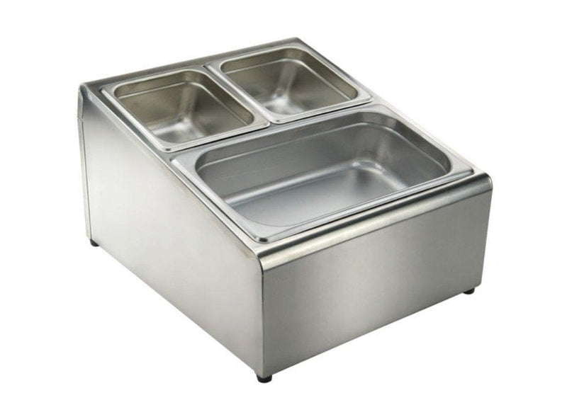 Winco Stainless Steel Condiment Holder (Fits Steam Table Pans)