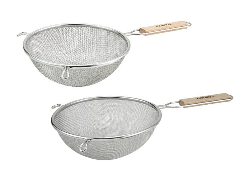 Winco Stainless Steel Fine Mesh Strainer - Various Sizes