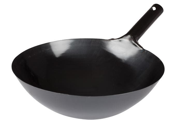 Winco Stainless Steel/Carbon Steel Chinese Wok - Various Sizes