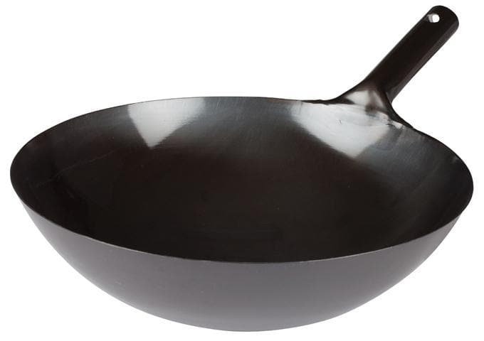 Winco Stainless Steel/Carbon Steel Chinese Wok - Various Sizes