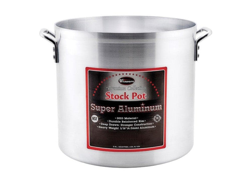 Winco Super Aluminum 4 mm Stock Pot - Various Sizes