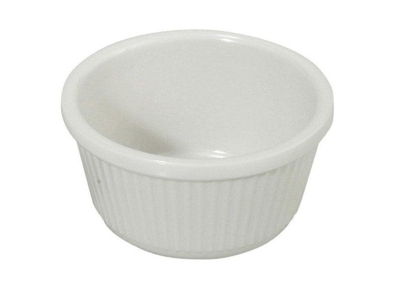 Winco White Fluted Ramekins (Pack of 12) - Various Sizes