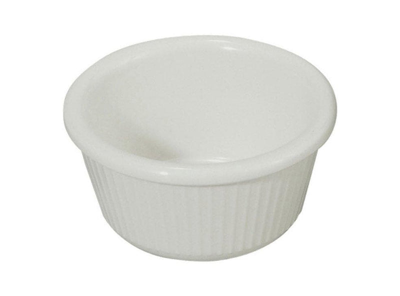 Winco White Fluted Ramekins (Pack of 12) - Various Sizes