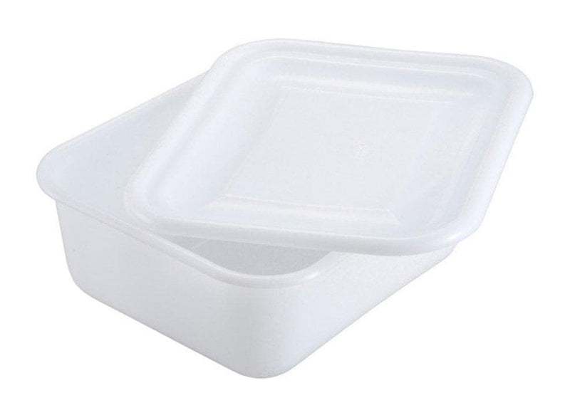 Winco White Polypropylene Mini Bin And Cover - Sold Separately