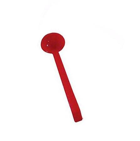 Thunder Group PLOP013RD 13 1/2" Red Polycarbonate 3/4 Oz One Piece Ladle