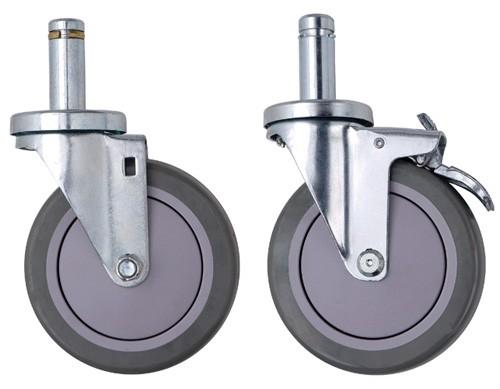 QUANTUM Mobile Kit Stem Casters, NSF for Shelving Unit