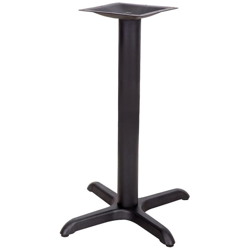 22'' x 22'' Restaurant Table X-Base with 3'' Table Height Column XU-T2222-GG by Flash Furniture