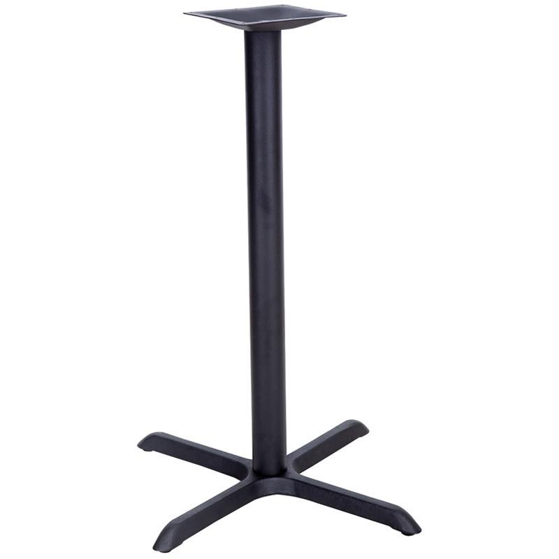 30'' x 30'' Restaurant Table X-Base with 3'' Bar Height Column XU-T3030-BAR-GG by Flash Furniture