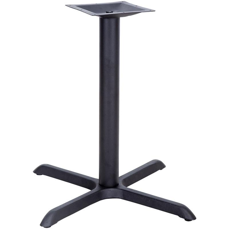 33'' x 33'' Restaurant Table X-Base with 4'' Table Height Column XU-T3333-GG by Flash Furniture